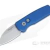 Protech Runt 5 Wharncliffe Stonewashed 20CV Smooth Blue Aluminum Automatic R5101-BLUE -EDC (Every Day Carry) Shop r5101 blue 1