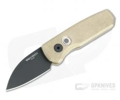 Protech Runt 5 Wharncliffe DLC 20CV Bronze Aluminum Automatic R5112