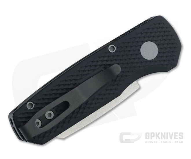 Protech Runt 5 Reverse Tanto Stonewashed 20CV Textured Black Aluminum Automatic R5205 4 Protech Runt 5 Reverse Tanto Stonewashed 20CV Textured Black Aluminum Automatic R5205 - Image 2