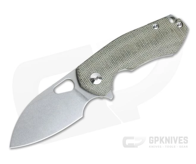 GiantMouse ACE Riv Green Canvas Micarta Stonewashed Elmax Frame Lock Flipper 3 GiantMouse ACE Riv Green Canvas Micarta Stonewashed Elmax Frame Lock Flipper