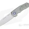 MKM Mikita Root Anso M390 Green Canvas Micarta Inlaid Titanium Slip Joint Folder RT-GCT