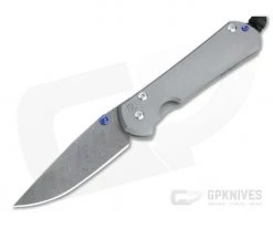 Chris Reeve Small Sebenza 31 Boomerang Damascus Titanium Folding Knife 006
