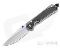 Chris Reeve Small Sebenza 31 Stonewashed S45VN Blue Lug Bog Oak Inlay Folder 011