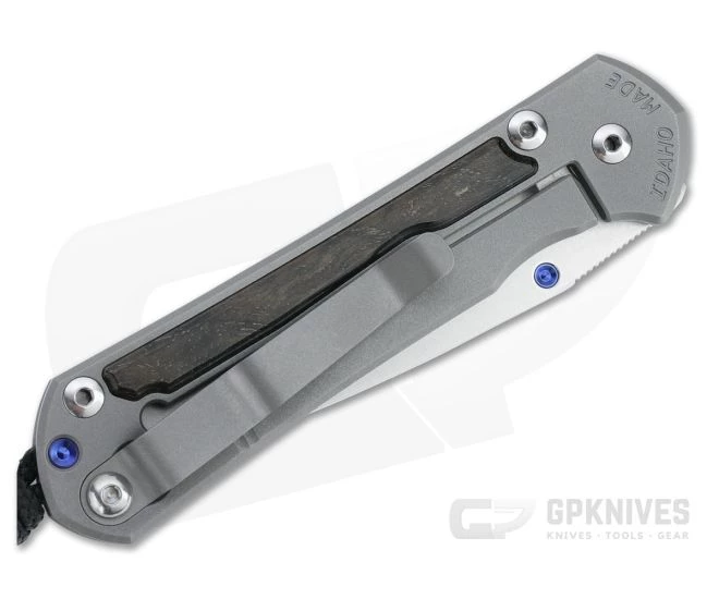 Chris Reeve Small Sebenza 31 Stonewashed S45VN Blue Lug Bog Oak Inlay Folder 011 4 Chris Reeve Small Sebenza 31 Stonewashed S45VN Blue Lug Bog Oak Inlay Folder 011 - Image 2