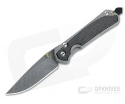 Chris Reeve Small Sebenza 31 Boomerang Damascus Bog Oak Inlaid Folding Knife 002