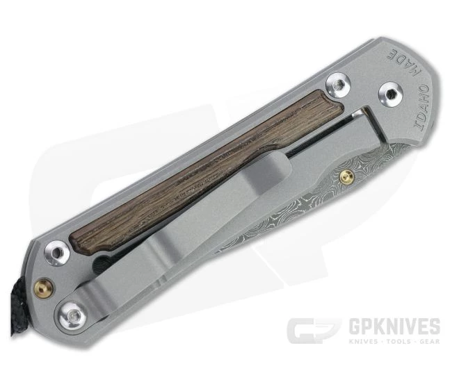 Chris Reeve Small Sebenza 31 Raindrop Damascus Bog Oak Inlaid Folding Knife 001 4 Chris Reeve Small Sebenza 31 Raindrop Damascus Bog Oak Inlaid Folding Knife 001 - Image 2