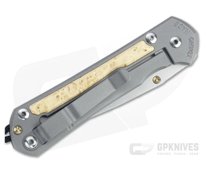 Chris Reeve Small Sebenza 31 Stonewashed S45VN Box Elder Inlay Folding Knife 006 4 Chris Reeve Small Sebenza 31 Stonewashed S45VN Box Elder Inlay Folding Knife 006 - Image 2