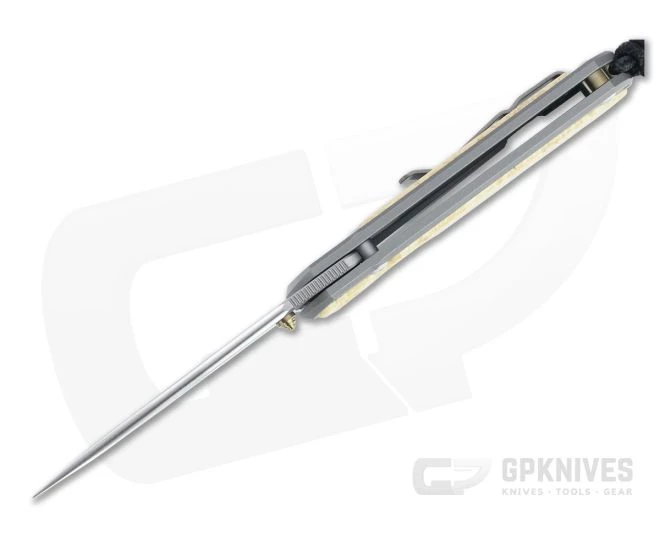 Chris Reeve Small Sebenza 31 Stonewashed S45VN Box Elder Inlay Folding Knife 006 5 Chris Reeve Small Sebenza 31 Stonewashed S45VN Box Elder Inlay Folding Knife 006 - Image 3