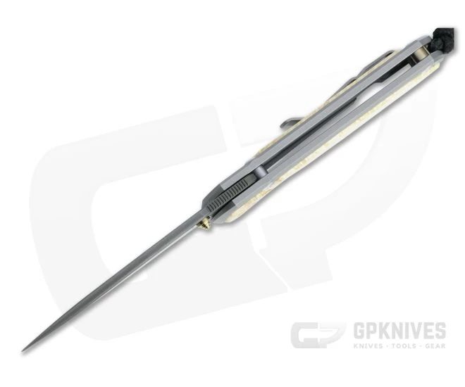 Chris Reeve Small Sebenza 31 Raindrop Damascus Box Elder Inlaid Titanium Folding Knife 002 5 Chris Reeve Small Sebenza 31 Raindrop Damascus Box Elder Inlaid Titanium Folding Knife 002 - Image 3