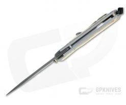 Chris Reeve Small Sebenza 31 Raindrop Damascus Box Elder Inlaid Titanium Folding Knife -EDC (Every Day Carry) Shop s31 1114 3