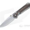 Chris Reeve Small Sebenza 31 Stonewashed S45VN Macassar Ebony Inlay Folding Knife 002