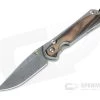 Chris Reeve Small Sebenza 31 Boomerang Damascus Macassar Ebony Inlaid Titanium Folding Knife 001
