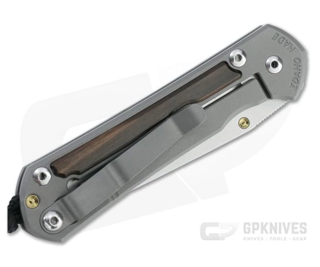 Chris Reeve Small Sebenza 31 Tanto Stonewashed Magnacut Macassar Ebony Titanium Folder 001 4 Chris Reeve Small Sebenza 31 Tanto Stonewashed Magnacut Macassar Ebony Titanium Folder 001 - Image 2