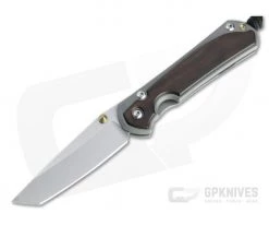 Chris Reeve Small Sebenza 31 Tanto Stonewashed Magnacut Macassar Ebony Titanium Folder