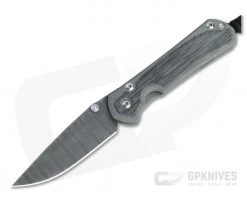 Chris Reeve Small Sebenza 31 Ladder Damascus Black Micarta Inlay Folder 006