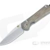 Chris Reeve Small Sebenza 31 S45VN Gold Double Lugs Natural Micarta Inlay Folding Knife -EDC (Every Day Carry) Shop s31 1212 001 1