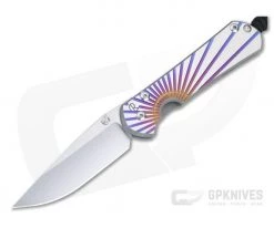 Chris Reeve Small Sebenza 31 S45VN Unique Graphic Titanium Folding Knife 011