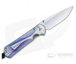 Chris Reeve Small Sebenza 31 Left Handed S45VN Unique Graphic Titanium Folding Knife