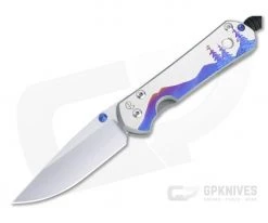 Chris Reeve Small Sebenza 31 S45VN MOP "Night Sky" Unique Graphic Folder 032