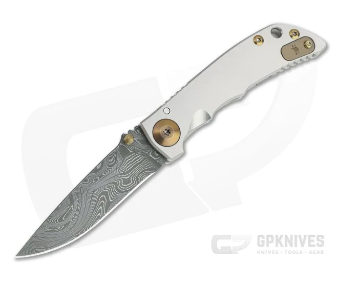 Spartan Blades Harsey Folder 3.25 Nichols Damascus Bronze Hardware Titanium Folder 10 3 Spartan Blades Harsey Folder 3.25 Nichols Damascus Bronze Hardware Titanium Folder 10