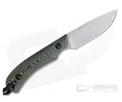 Smith & Sons Axiom V2 Stonewashed AEB-L Reptile Richlite EDC Fixed Blade -EDC (Every Day Carry) Shop sm18500 01 3