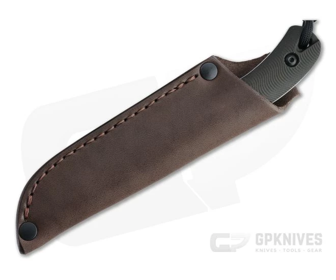 Smith & Sons Axiom V2 Stonewashed AEB-L Dark Brown Richlite EDC Fixed Blade 4 Smith & Sons Axiom V2 Stonewashed AEB-L Dark Brown Richlite EDC Fixed Blade - Image 2