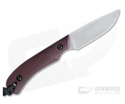 Smith & Sons Axiom V2 Stonewashed AEB-L Burgundy Richlite EDC Fixed Blade -EDC (Every Day Carry) Shop sm18505 3