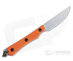 Smith & Sons Shoal Stonewashed AEB-L Orange G10 Fixed Blade -EDC (Every Day Carry) Shop sm19211 3