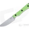 Smith & Sons Shoal Stonewashed AEB-L Green G10 Fixed Blade -EDC (Every Day Carry) Shop sm19212 1