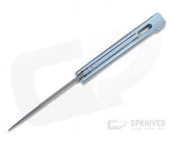 LionSteel Thrill Stainless Damascus Blue Titanium H.WAYL Hidden Clip Integral Slip Joint Folder 7 LionSteel Thrill Stainless Damascus Blue Titanium H.WAYL Hidden Clip Integral Slip Joint Folder -EDC (Every Day Carry) Shop tl d bl 3