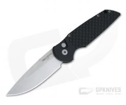 Protech Tactical Response 3 Fish Scale Stonewashed 154CM Black Automatic TR-3-X1-SW