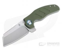 Kizer Vanguard Mini Sheepdog C01C Satin 154CM Green G10 Liner Lock Flipper V3488C2