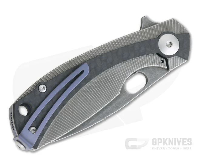 Viper Lille Black Stonewashed M390 Titanium Liner Lock Flipper Carbon Fiber Overlay V5963TIFC 4 Viper Lille Black Stonewashed M390 Titanium Liner Lock Flipper Carbon Fiber Overlay V5963TIFC - Image 2
