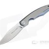 Viper Belone Satin M390 Blue Titanium Liner Lock Flipper Stonewashed Overlay V5970BLTI -EDC (Every Day Carry) Shop v5970blti v2 1