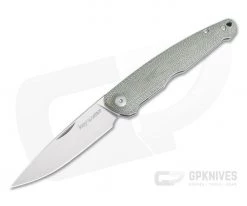 Viper Key Vox Design Slip Joint Green Canvas Micarta M390 V5976CV