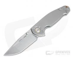 Viper Katla Vox Design 3D Titanium Stonewashed M390 Liner Lock Flipper V5982TI3D