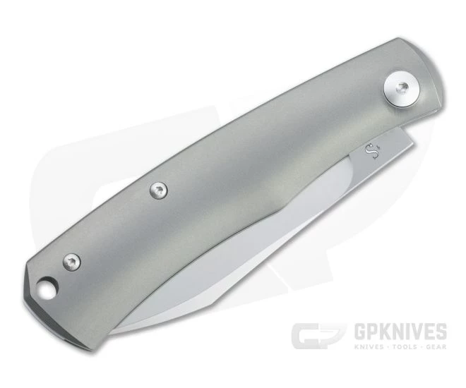 Viper Hug Thiel Design Satin M390 Smooth Titanium Slip Joint Knife V5990TI 4 Viper Hug Thiel Design Satin M390 Smooth Titanium Slip Joint Knife V5990TI - Image 2