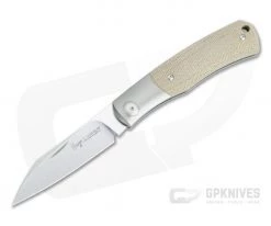 Viper Hug Thiel Design Satin M390 One Bolster Natural Micarta Slip Joint Knife V5992CN