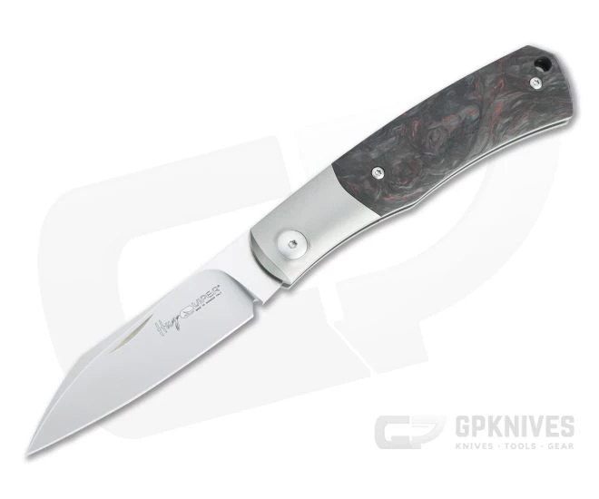 Viper Hug Thiel Design Satin M390 One Bolster Dark Matter Red Carbon Fiber Slip Joint Knife V5992FCR 3 Viper Hug Thiel Design Satin M390 One Bolster Dark Matter Red Carbon Fiber Slip Joint Knife V5992FCR