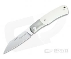 Viper Hug Thiel Design Satin M390 One Bolster Ivory G10 Slip Joint Knife V5992GI