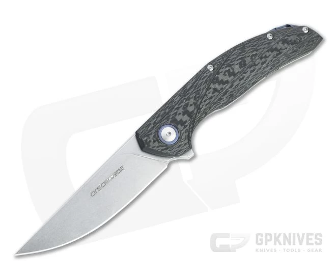 Viper x Anso Orso 2 Flipper Stonewashed LO-QPM 20-4 Carbon Fiber Titanium Folder V5998FC 3 Viper x Anso Orso 2 Flipper Stonewashed LO-QPM 20-4 Carbon Fiber Titanium Folder V5998FC