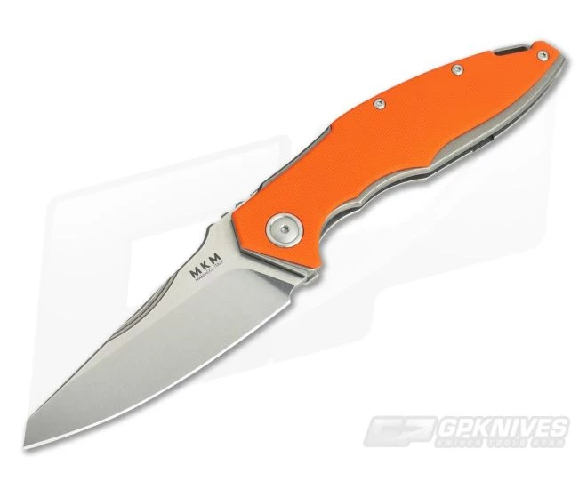 MKM Mikita Burnley Raut M390 Titanium Frame Lock Front Flipper Orange G10 VP01-GF-OR 3 MKM Mikita Burnley Raut M390 Titanium Frame Lock Front Flipper Orange G10 VP01-GF-OR