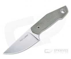 Viper Vox Koi Stonewashed N690 Green Canvas Micarta Fixed Blade VT4009CV