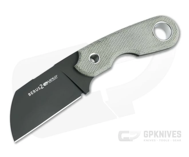 Viper Berus 2 Rumici Sheepsfoot PVD M390 Green Canvas Micarta Fixed Blade VT4014DCG 3 Viper Berus 2 Rumici Sheepsfoot PVD M390 Green Canvas Micarta Fixed Blade VT4014DCG