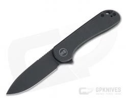 WE Knives Elementum Black Stonewashed 20CV Titanium Frame Lock Flipper WE18062X-3