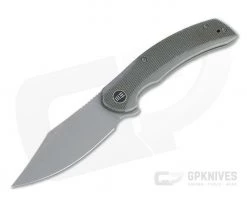 WE Knives Snick Gray Stonewashed 20CV Dark Green Micarta Inlaid Nested Frame Lock Flipper WE19022F-5