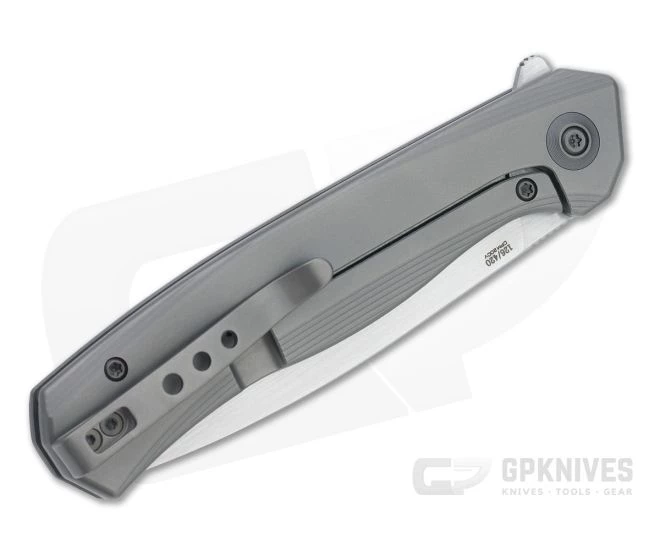 WE Knives Seer LTD Hand Rubbed Satin 20CV Gray Titanium Frame Lock Flipper WE20015-3 4 WE Knives Seer LTD Hand Rubbed Satin 20CV Gray Titanium Frame Lock Flipper WE20015-3 - Image 2