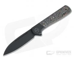 WE Knives Soothsayer Flipper Black Stonewashed 20CV Copper Foil Carbon Fiber Folder WE20050-2