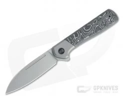 WE Knives Soothsayer Flipper Blasted 20CV Silver Foil Carbon Fiber Folder WE20050-3