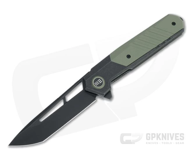 WE Knives Arsenal Ostap Hel Black Stonewashed 20CV OD Green G10 Frame Lock Flipper WE20073-2 3 WE Knives Arsenal Ostap Hel Black Stonewashed 20CV OD Green G10 Frame Lock Flipper WE20073-2